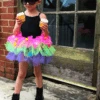 Rainbow Pom Pom Skirt