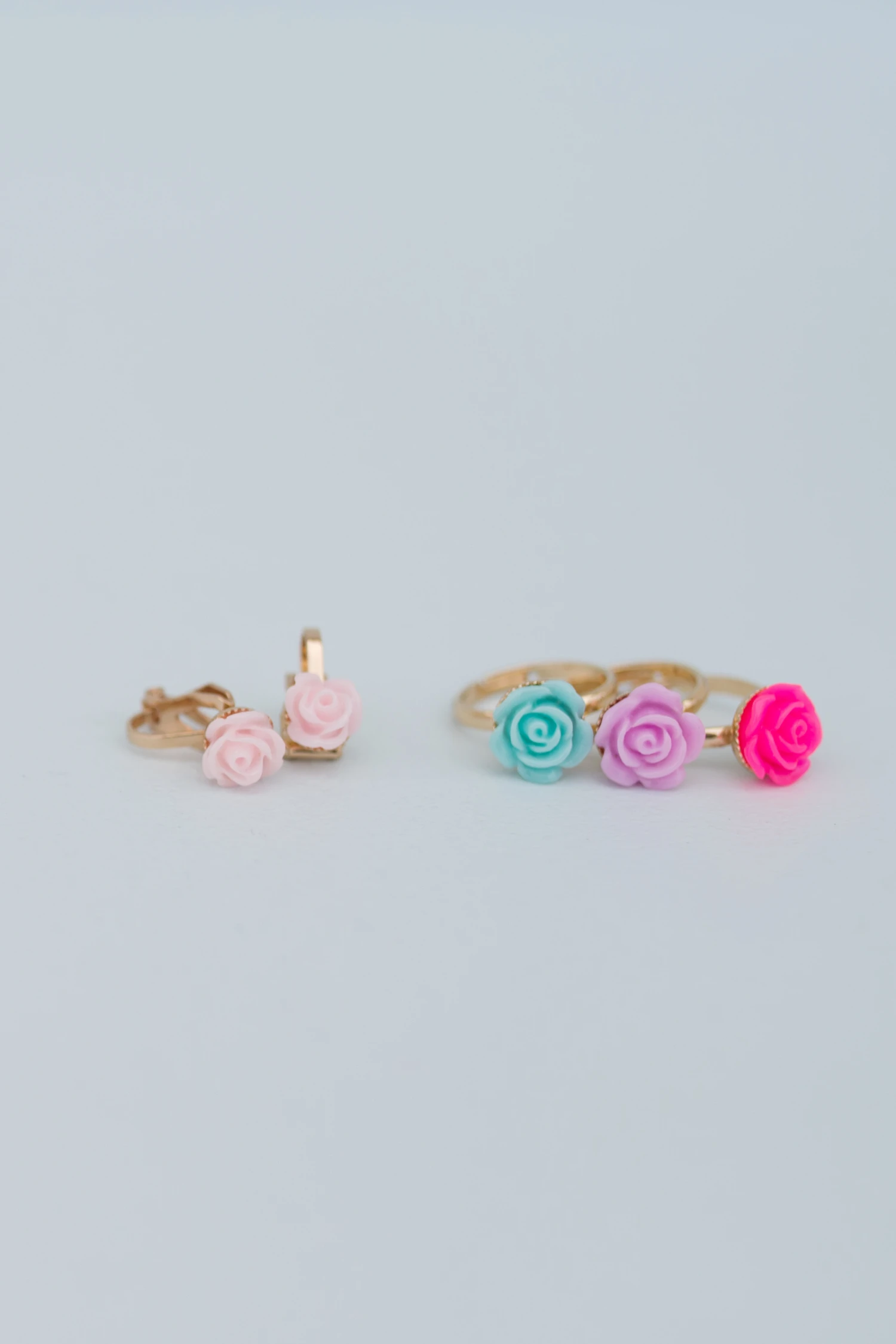 Boutique Rose Rings & Earring Set 2 Boutique Rose Rings & Earring Set - Image 2