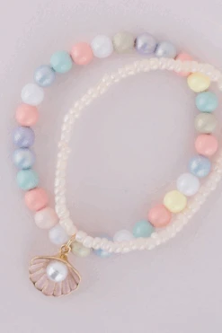 Boutique Pastel Shell Bracelet