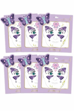 6 Packs Of Fairy Face Stickers