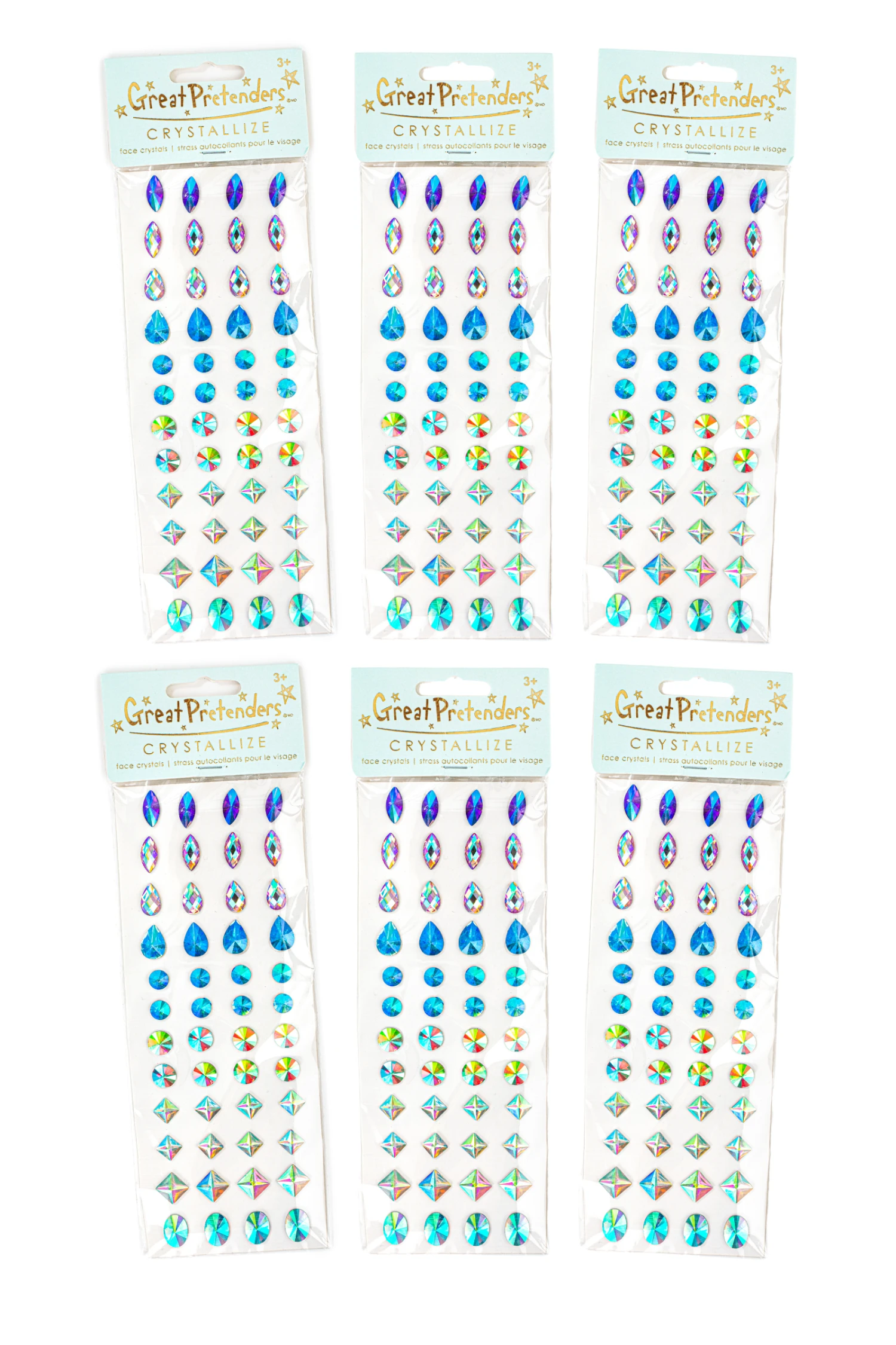 6 Packs Multi Face Crystals 1 6 Packs Multi Face Crystals