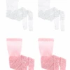 Rhinestone Tights - White And Light Pink Bundle