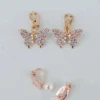Boutique Butterfly Clip On Earrings