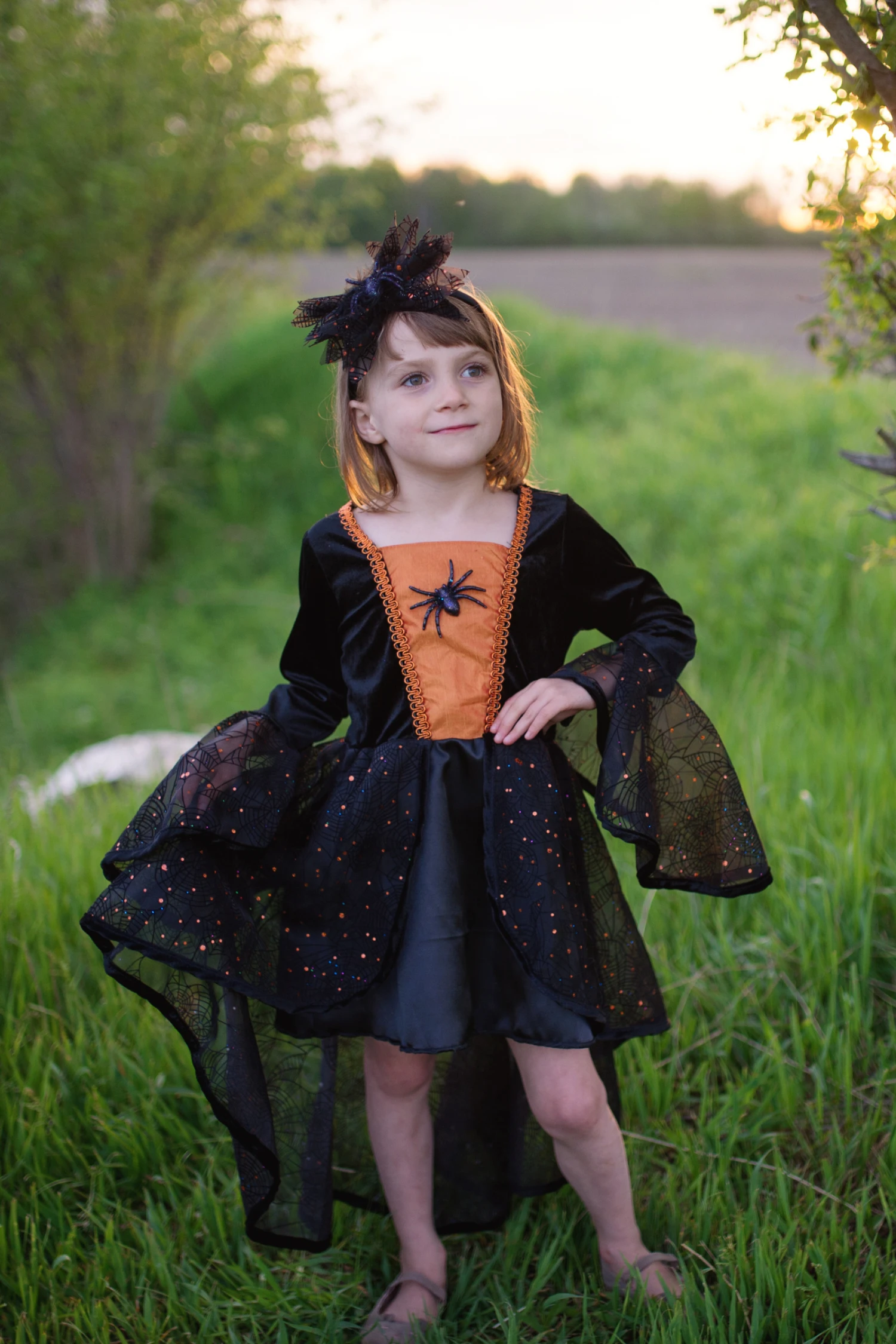 Sybil The Spider Witch Dress & Headband 1 Sybil The Spider Witch Dress & Headband