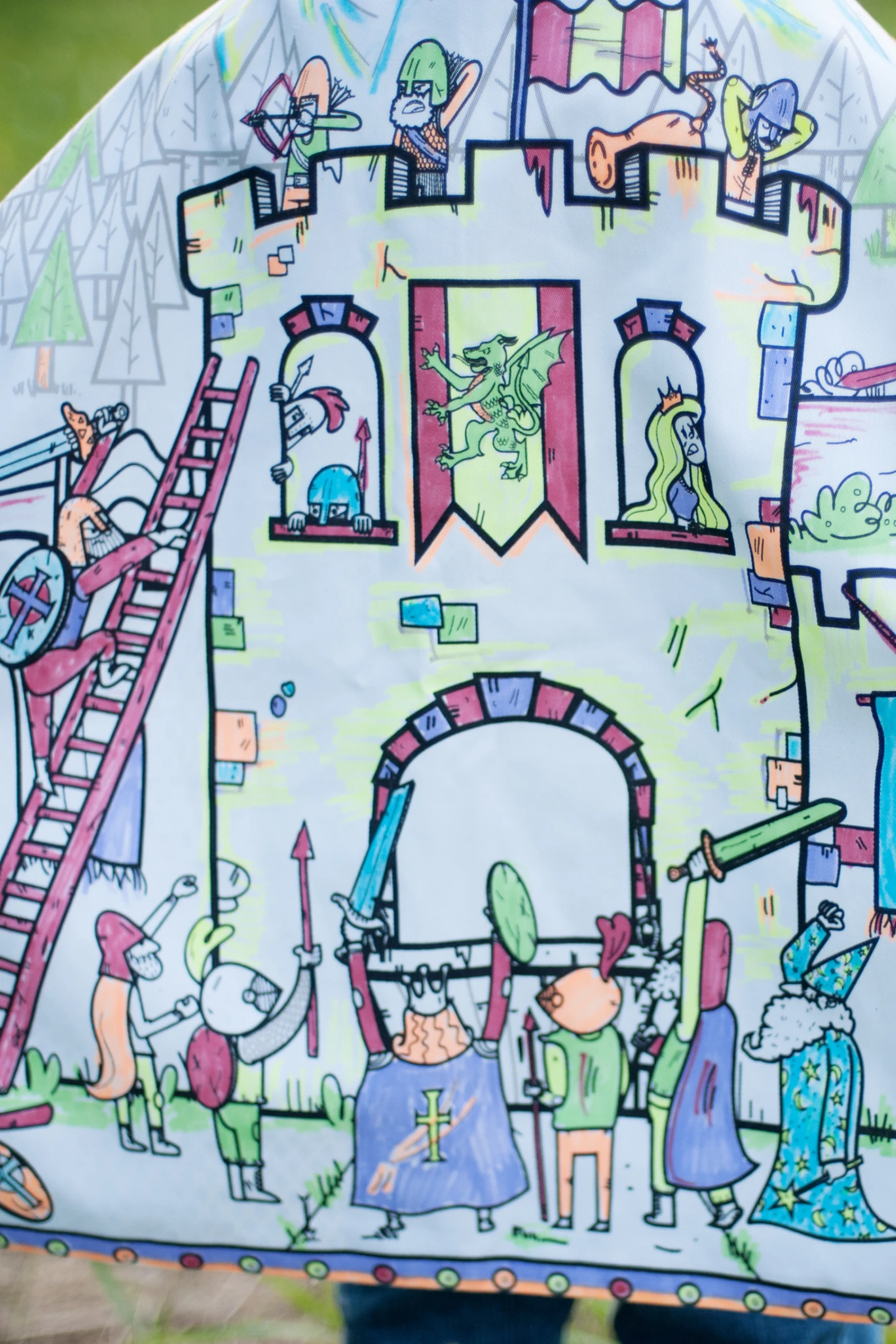 Colour-A-Knight Cape 4 Colour-A-Knight Cape - Image 4