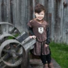 Brilliant Copper Knight Tunic With Cape