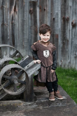 Brilliant Copper Knight Tunic With Cape