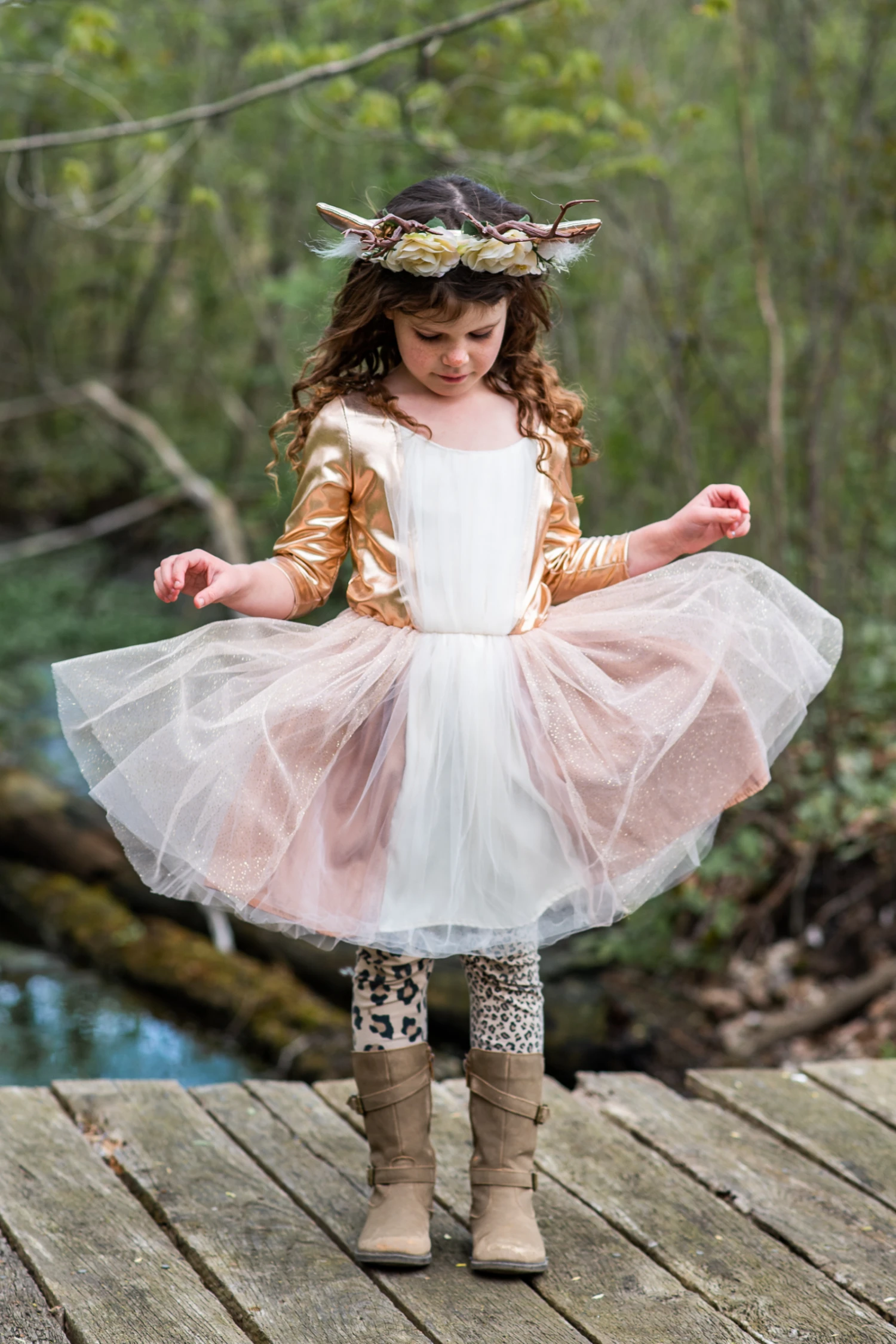 Woodland Deer Dress With Headpiece 9 Woodland Deer Dress With Headpiece - Image 9