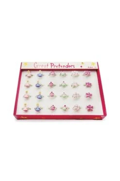 Princess, Butterfly, Bow, And Flower Rings - 24-pc Display