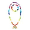 Double Rainbow Necklace & Bracelet Set
