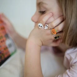 Spooky Wooky Halloween Rings, 24pc, Assorted 8 Spooky Wooky Halloween Rings, 24pc, Assorted -Cosplay Costumes Store 8750784517LS3 1