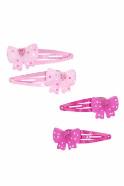 Pixie Pink Princess Bow Clips