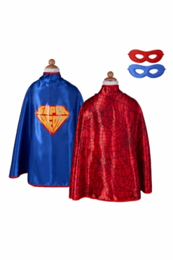 Reversible Superhero/Spider Cape With Mask