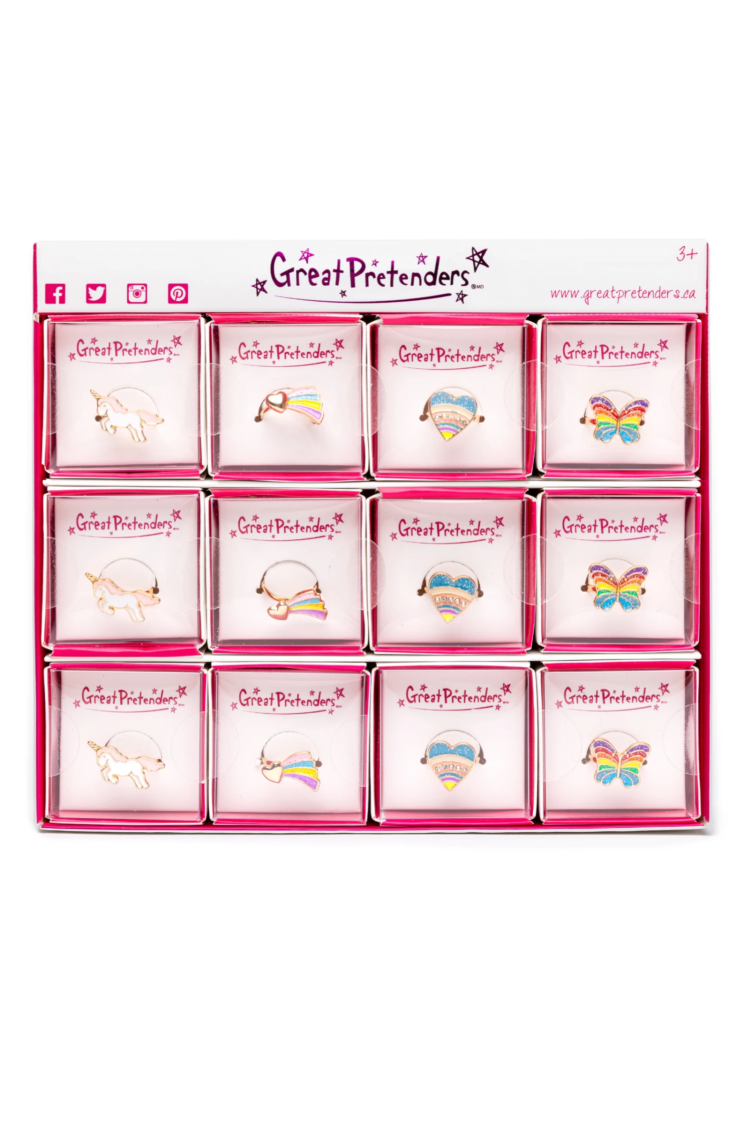 Rainbow Rings, 24 Pcs 1 Rainbow Rings, 24 Pcs