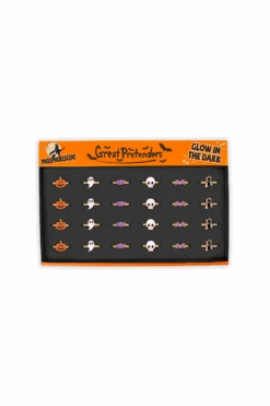 Spooky Wooky Halloween Rings, 24pc, Assorted