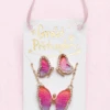 Boutique Butterfly Necklace & Studded Earring Set