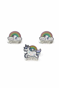 Unicorn, Rainbow Mini Hairclips