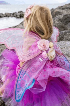 Pink And Blue Fairy Blossom Wings