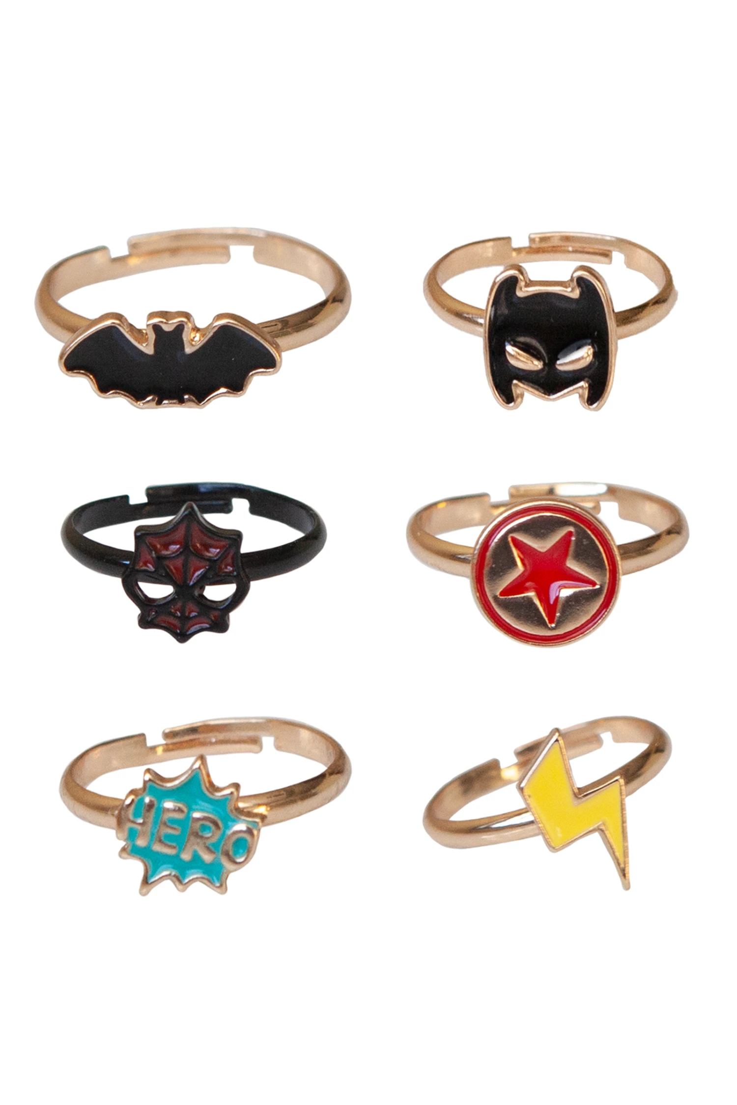 Superhero Rings (24 Pcs, Assorted) 2 Superhero Rings (24 Pcs, Assorted) - Image 2